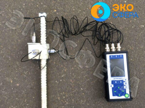 Адаптер 005ГР для измерения вибрации грунта и шумомер-виброметр ЭКОФИЗИКА