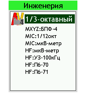 110АВ4 Набор измерительных программ