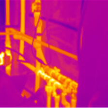 Тепловой снимок отопительной системы, полученный тепловизором Testo 875-1i с первичной поверкой