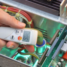 Проведение замеров Инфракрасным термометром Testo 805