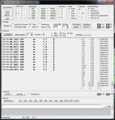 Пример вывода данных на экран ПЭВМ для люксметра-пульсметра ТКА-ПКМ 08 с поверкой