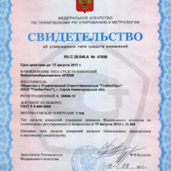 АР2082М АР2038 - Свидетельство об утверждении типа средства измерения