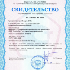 АР2082М АР2082М - Свидетельство об утверждении типа средства измерения