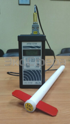 Режим выбора частоты измерения напряженности электрического поля измерителем ИПМ-101М с антенной Е01