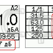 ОКТАВА-111 Комплект АВТО ОКТАВА-111 - Пример отображения результатов измерения шумомером-анализатором спектра 1-го класса точности (с поверкой)