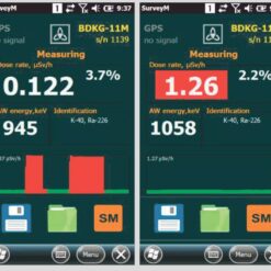 МКС-АТ1120М Пример индикации результатов измерения на гамма-мониторе АТ1120