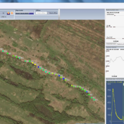 Карта с путевыми точками в программе GARM, входящей в комплект поставки МКС-АТ6101С с поверкой