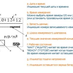 KANOMAX 3521 (3522) - Значения пиктограмм на жидкокристаллическом экране пылемера