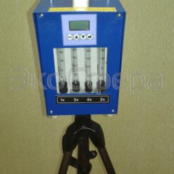 ПА-40М-1 Исполнение 4 (с первичной поверкой) - Аспиратор в металлическом корпусе, на штативе и с внешним аккумуляторным блоком.