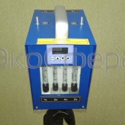 ПА-40М-1 Исполнение 4 (с первичной поверкой) - Аспиратор в металлическом корпусе, с штативом и внешним аккумуляторным блоком.