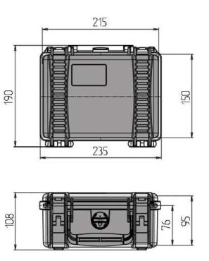 Габаритные размеры калибратора вибрационного АТ02 с поверкой