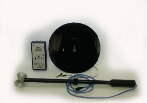 Общий вид измерителя электрического поля ИЭП-05 с поверкой