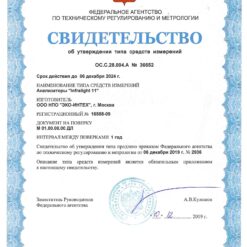 Infralight 11P Свидетельство об утверждении типа средств измерений газоанализатора Infralight 11P