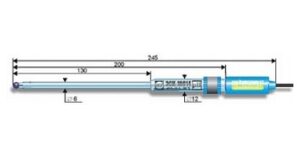 Лабораторный комбинированный "полумикро"-электрод для измерения pH ЭСК-10614/7