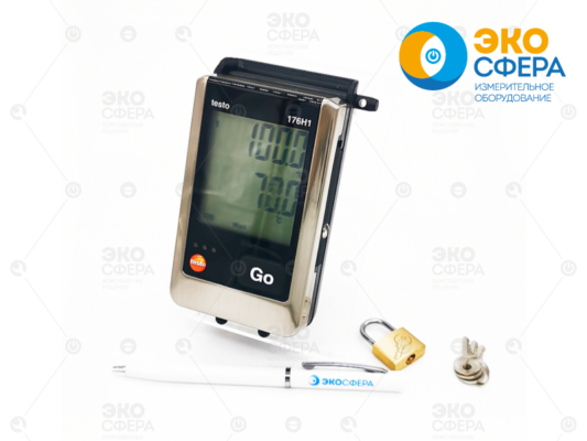 Testo 176 H1 - Логгер данных температуры и влажности с поверкой в настенном кронштейне (доп. опция)