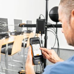 Testo 400 Универсальный измерительный прибор для контроля микроклимата testo 400 в работе