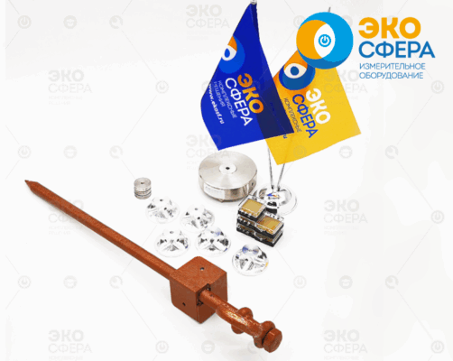 KIT-BuildVibAdap - Комплект принадлежностей для монтажа акселерометров на грунт, стены, горизонтальные поверхности